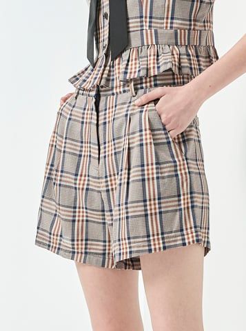 Quần short sọc caro năng động, cá tính